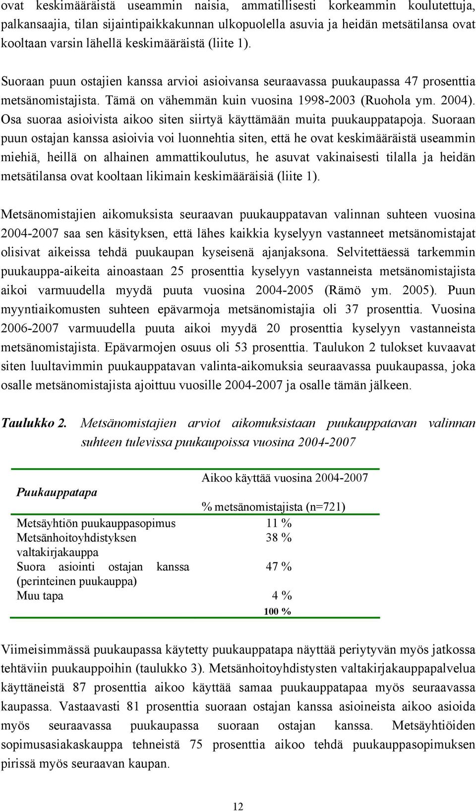 Osa suoraa asioivista aikoo siten siirtyä käyttämään muita puukauppatapoja.