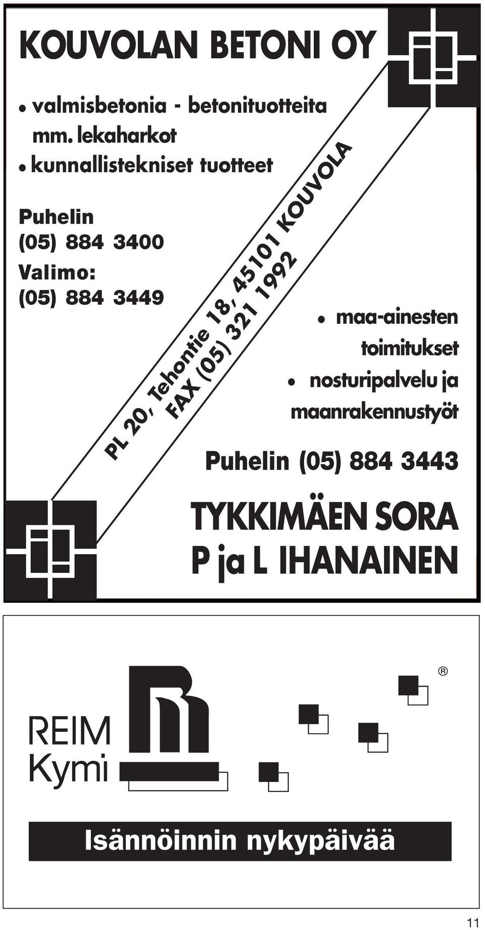 3449 maa-ainesten toimitukset nosturipalvelu ja maanrakennustyöt Puhelin