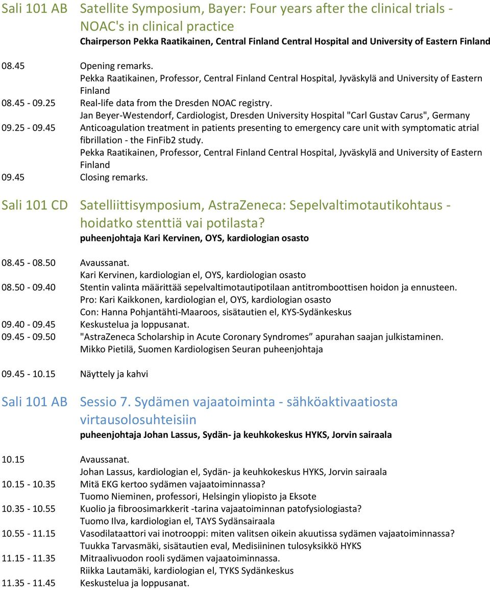 Jan Beyer-Westendorf, Cardiologist, Dresden University Hospital "Carl Gustav Carus", Germany 09.25-09.