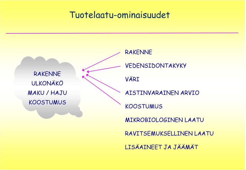 VÄRI AISTINVARAINEN ARVIO KOOSTUMUS