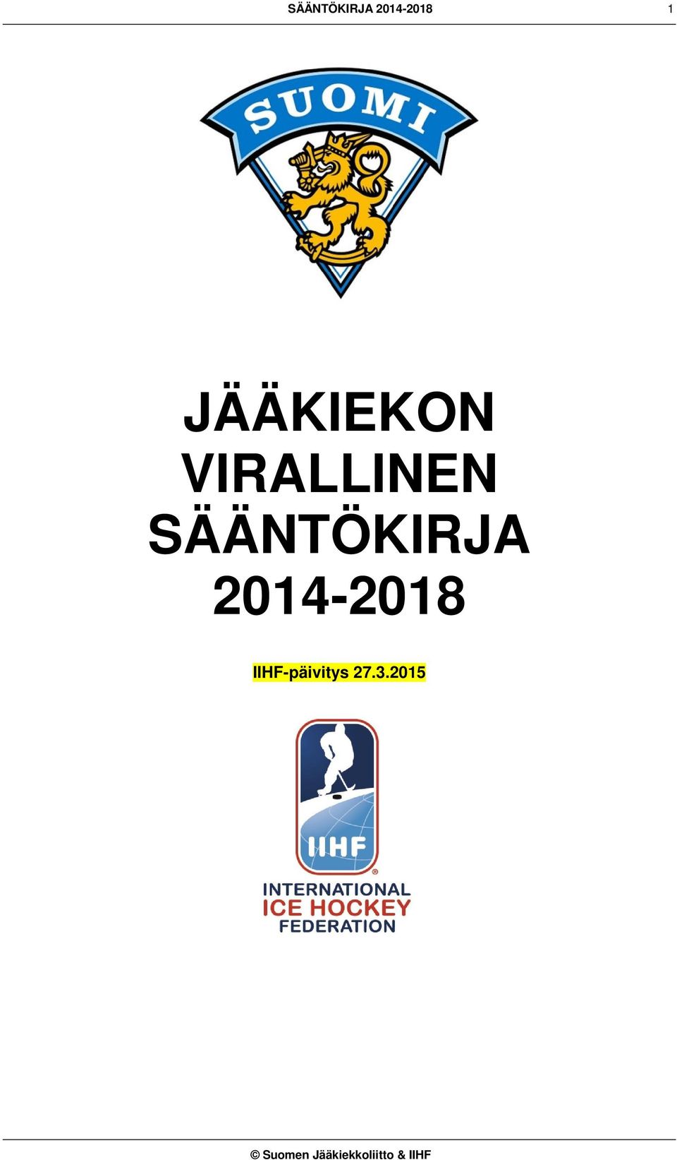 IIHF-päivitys 27.3.