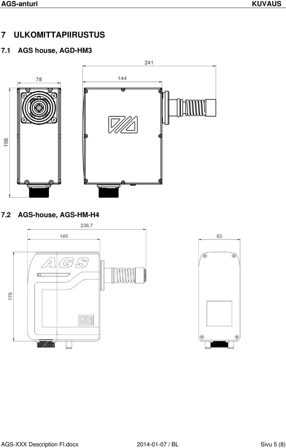 2 AGS-house, AGS-HM-H4 AGS-XXX