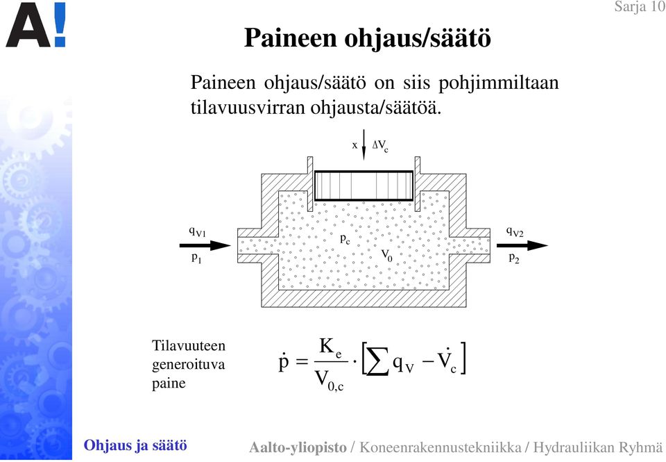 ohjausta/säätöä.