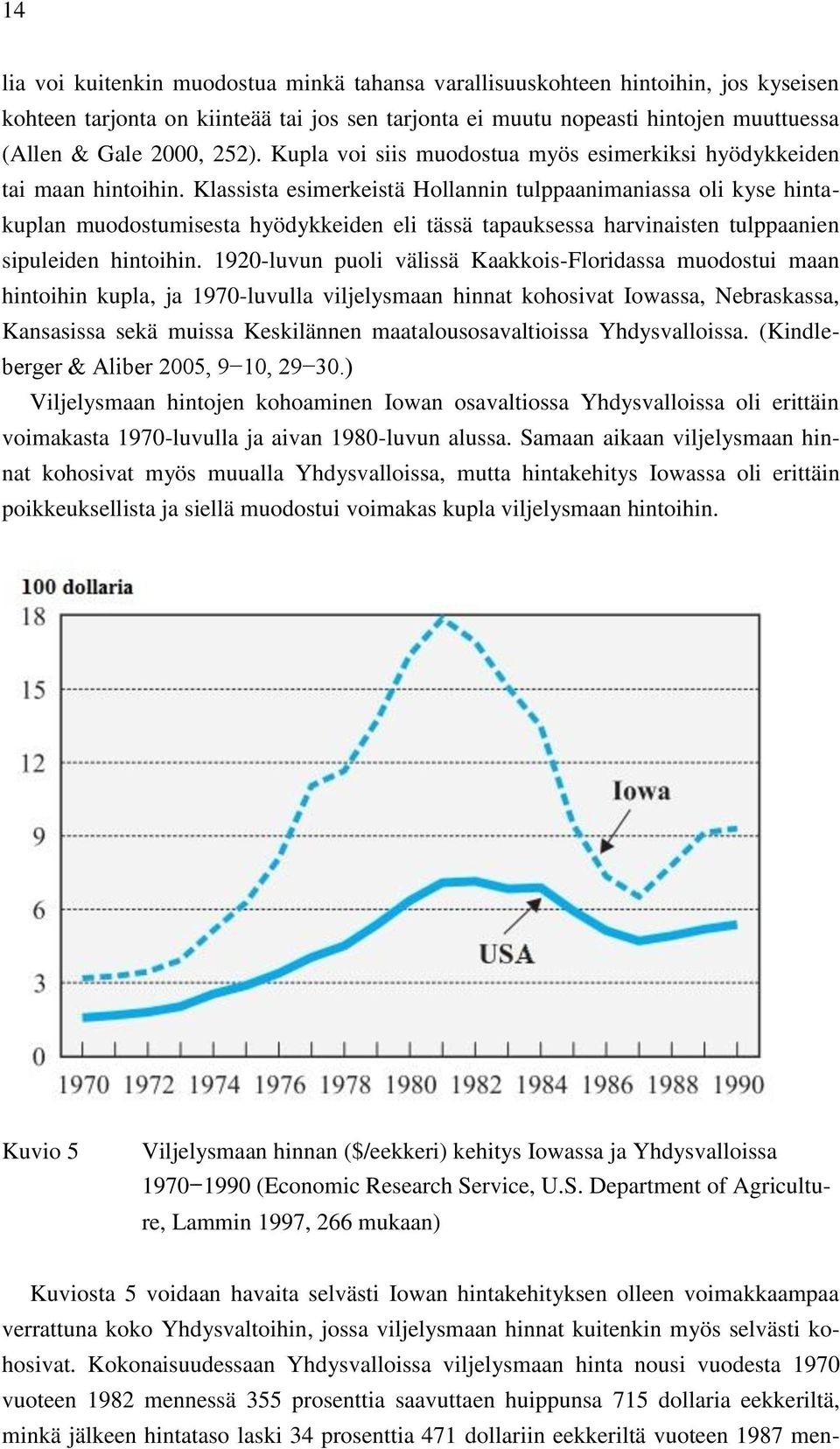 Klassista esimerkeistä Hollannin tulppaanimaniassa oli kyse hintakuplan muodostumisesta hyödykkeiden eli tässä tapauksessa harvinaisten tulppaanien sipuleiden hintoihin.