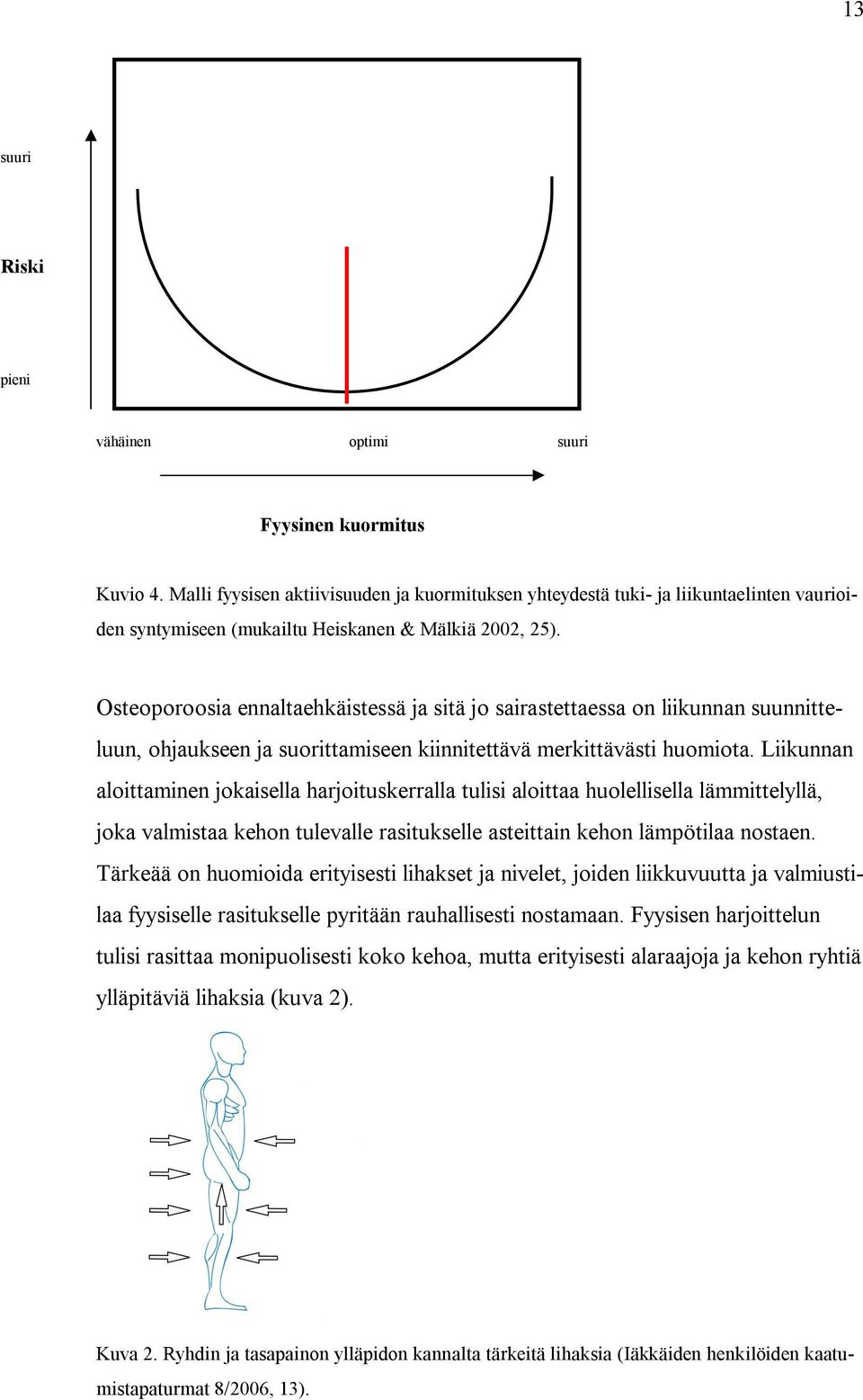 Osteoporoosia ennaltaehkäistessä ja sitä jo sairastettaessa on liikunnan suunnitteluun, ohjaukseen ja suorittamiseen kiinnitettävä merkittävästi huomiota.