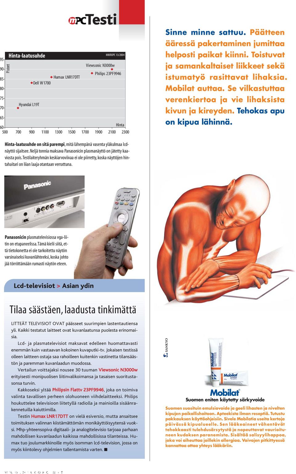 Se vilkastuttaa verenkiertoa ja vie lihaksista kivun ja kireyden. Tehokas apu kipua lähinnä. Hinta-laatusuhde sitä parempi, mitä lähempänä vasenta yläkulmaa lcdnäyttö sijaitsee.