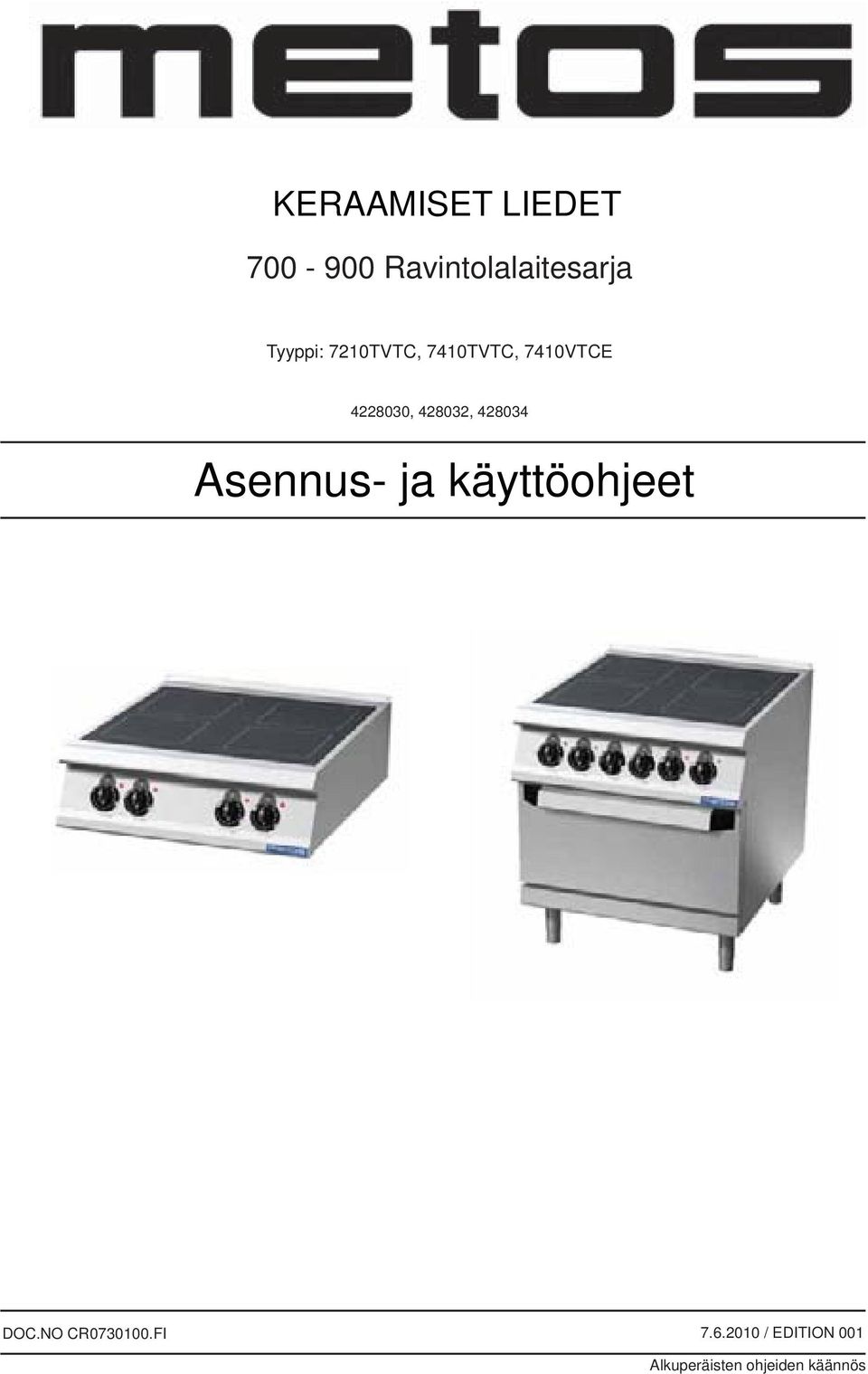 428032, 428034 Asennus ja käyttöohjeet DOC.
