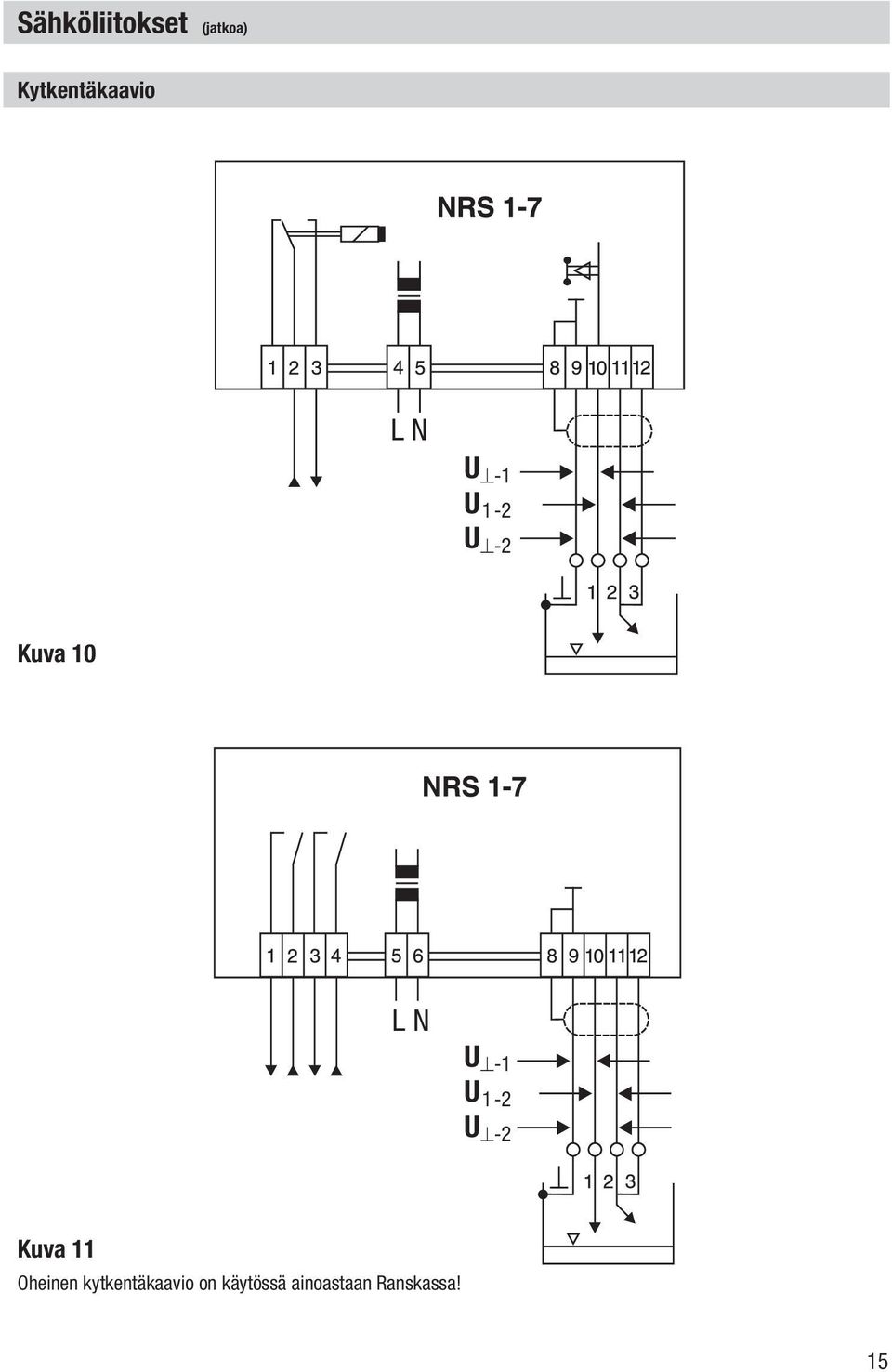 1 2 U -2 Kuva 11 Oheinen