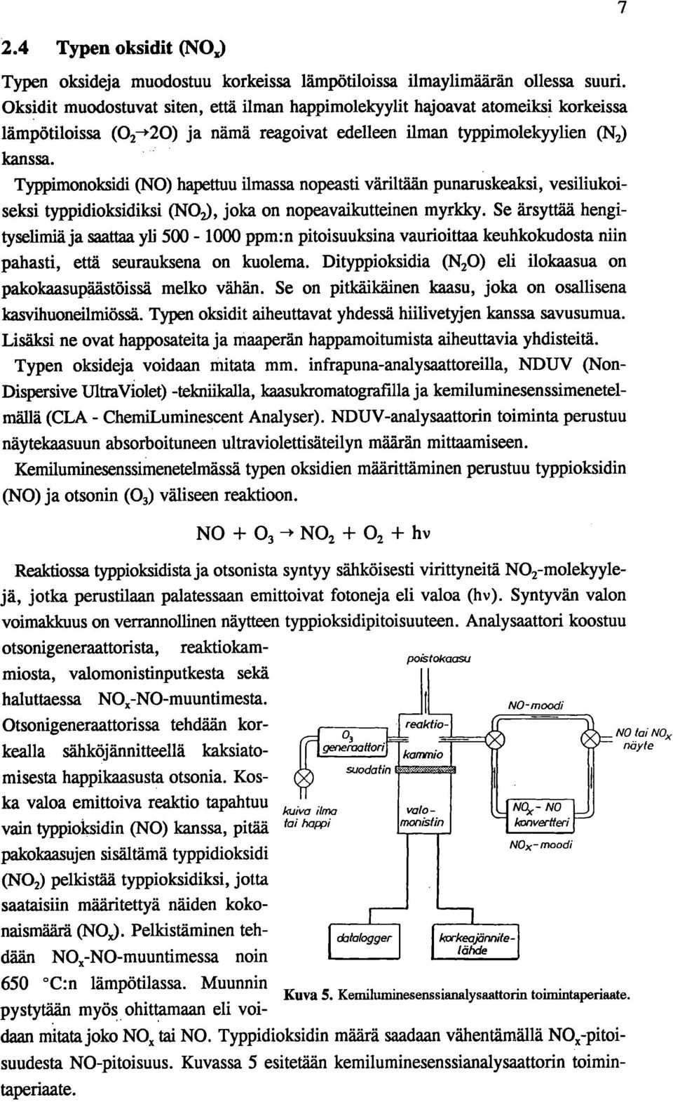 Typpimonoksidi (NO) hapettuu ilmassa nopeasti väriltään punaruskeaksi, vesiliukoiseksi typpidioksidiksi (NO2), joka on nopeavaikutteinen myrkky.