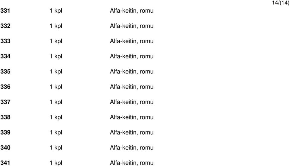 1 kpl Alfa-keitin, romu 337 1 kpl Alfa-keitin, romu 338 1 kpl Alfa-keitin,