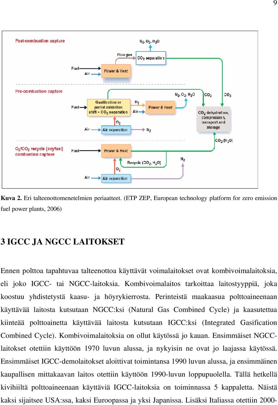 joko IGCC- tai NGCC-laitoksia. Kombivoimalaitos tarkoittaa laitostyyppiä, joka koostuu yhdistetystä kaasu- ja höyrykierrosta.