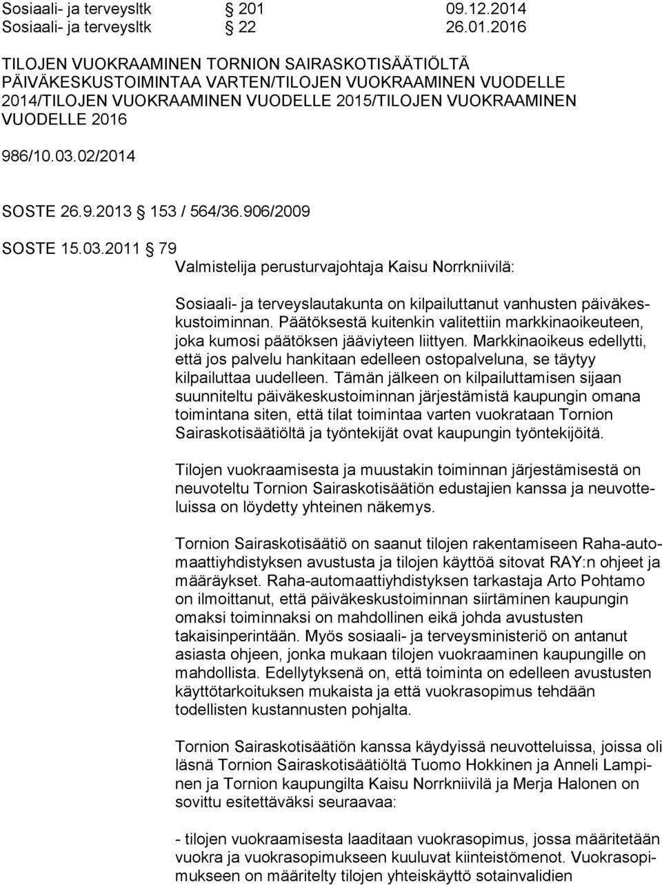 Sosiaali- ja terveysltk 22 26.01.