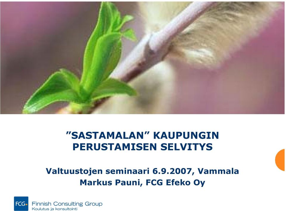 Valtuustojen seminaari 6.9.