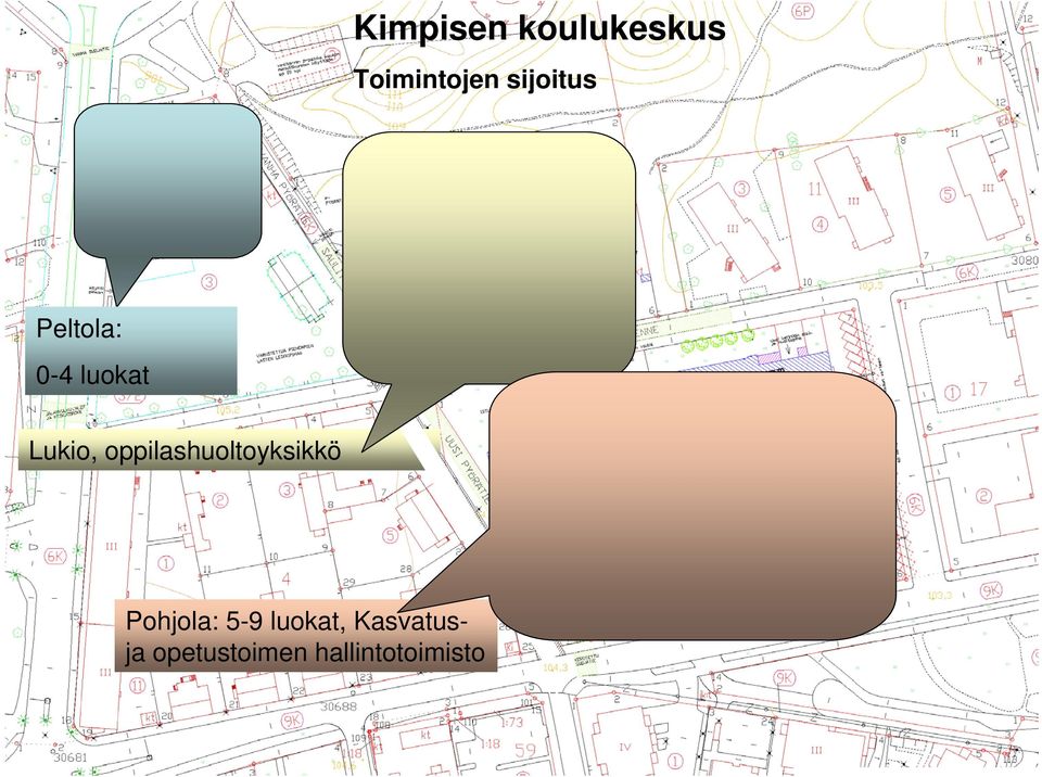 0-4 luokat Lukio, oppilashuoltoyksikkö