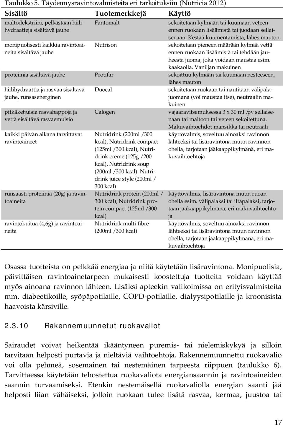 jauhe Fantomalt Nutrison sekoitetaan kylmään tai kuumaan veteen ennen ruokaan lisäämistä tai juodaan sellaisenaan.