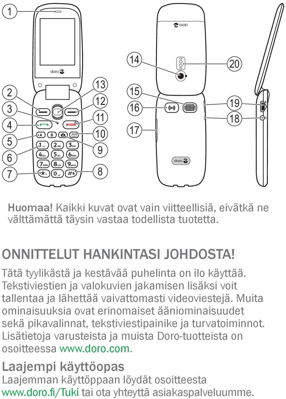 Tekstiviestien ja valokuvien jakamisen lisäksi voit tallentaa ja lähettää vaivattomasti videoviestejä.