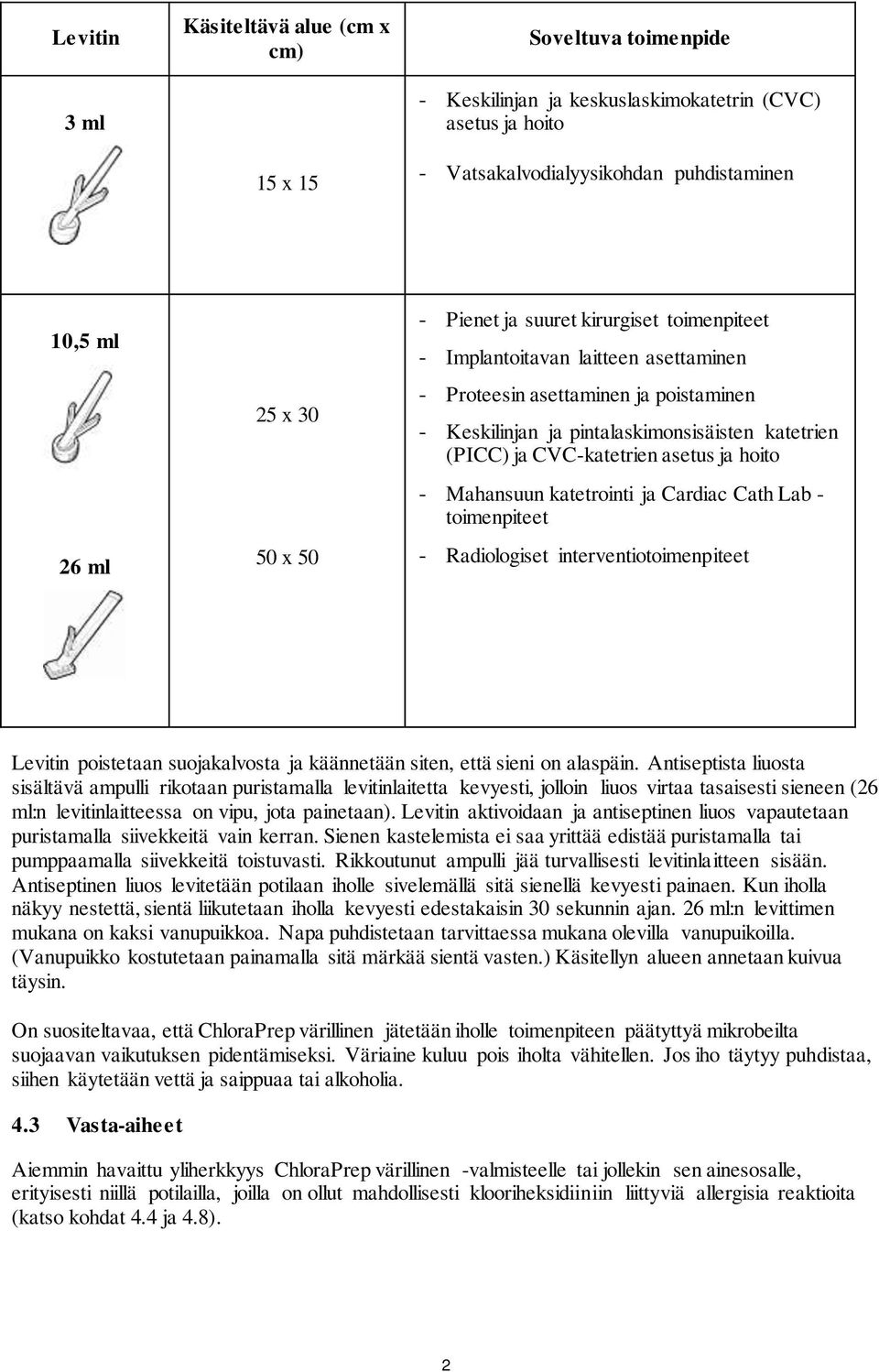 asetus ja hoito - Mahansuun katetrointi ja Cardiac Cath Lab - toimenpiteet - Radiologiset interventiotoimenpiteet Levitin poistetaan suojakalvosta ja käännetään siten, että sieni on alaspäin.