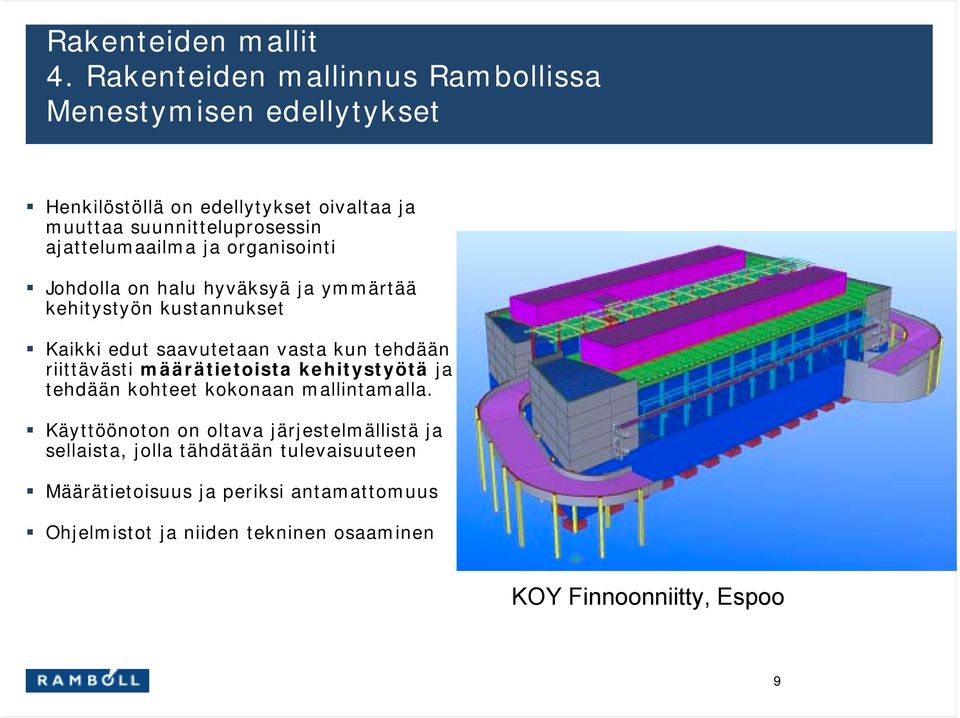 Johdolla on halu hyväksyä ja ymmärtää kehitystyön kustannukset!