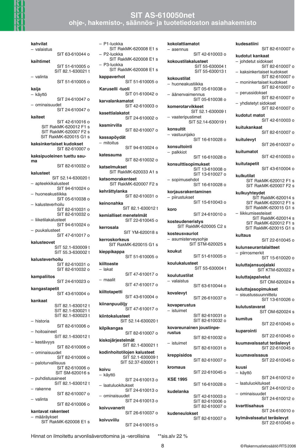 1-630009 t kalusteverhoilu kampaliitos kangastapetit kankaat historia hoitoaineet kestävyys puhdistusaineet rakenne valinta kantavat rakenteet määräykset P1-luokka P2-luokka P3-luokka kappaverhot