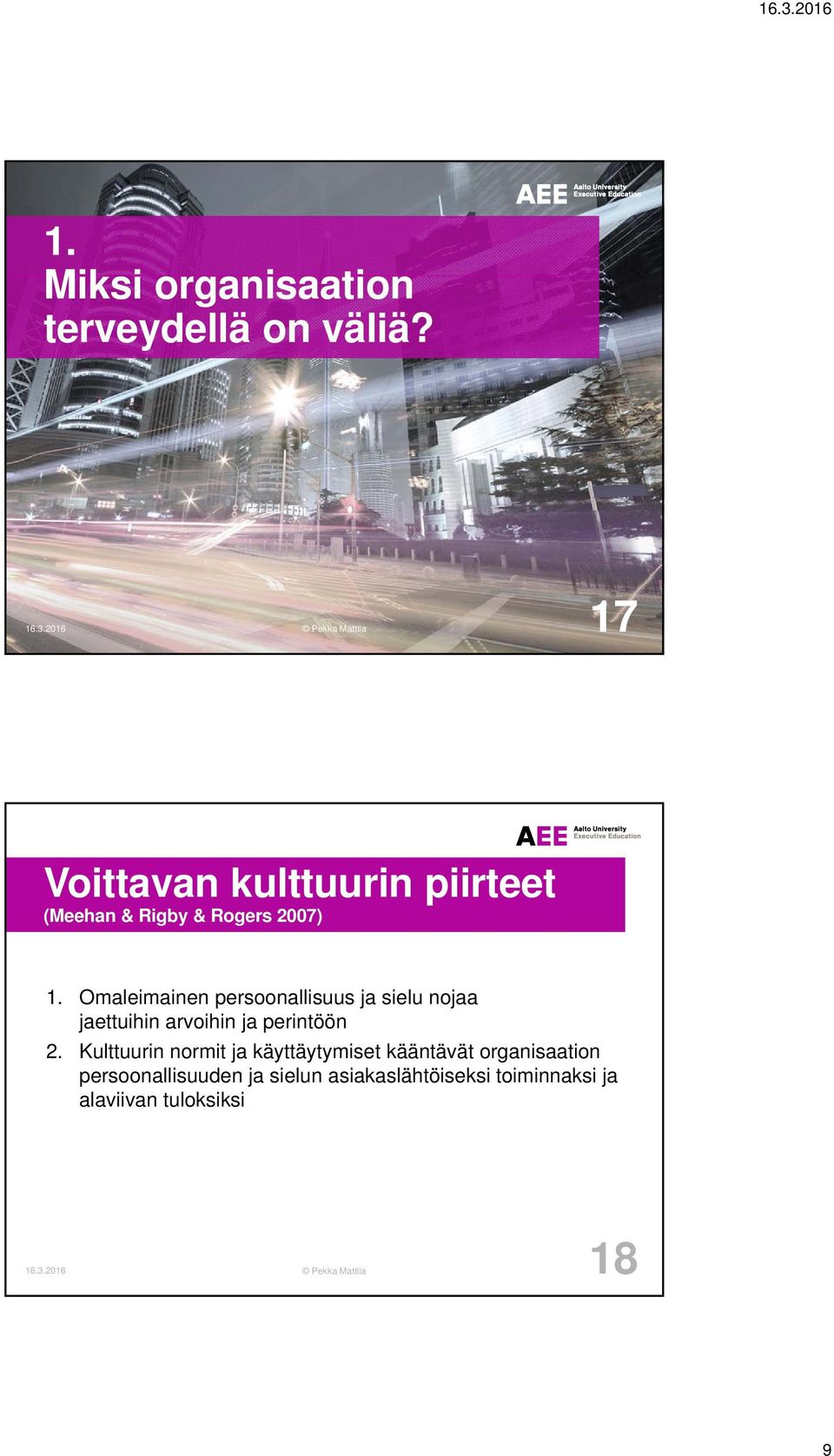 Omaleimainen persoonallisuus ja sielu nojaa jaettuihin arvoihin ja perintöön 2.