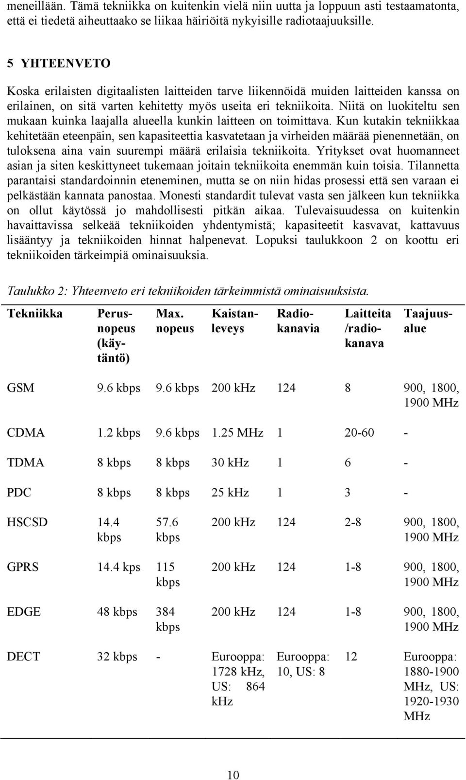 Niitä on luokiteltu sen mukaan kuinka laajalla alueella kunkin laitteen on toimittava.