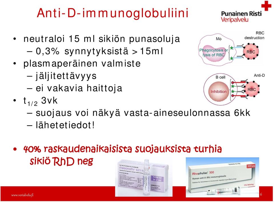 haittoja t 1/2 3vk suojaus voi näkyä vasta-aineseulonnassa 6kk