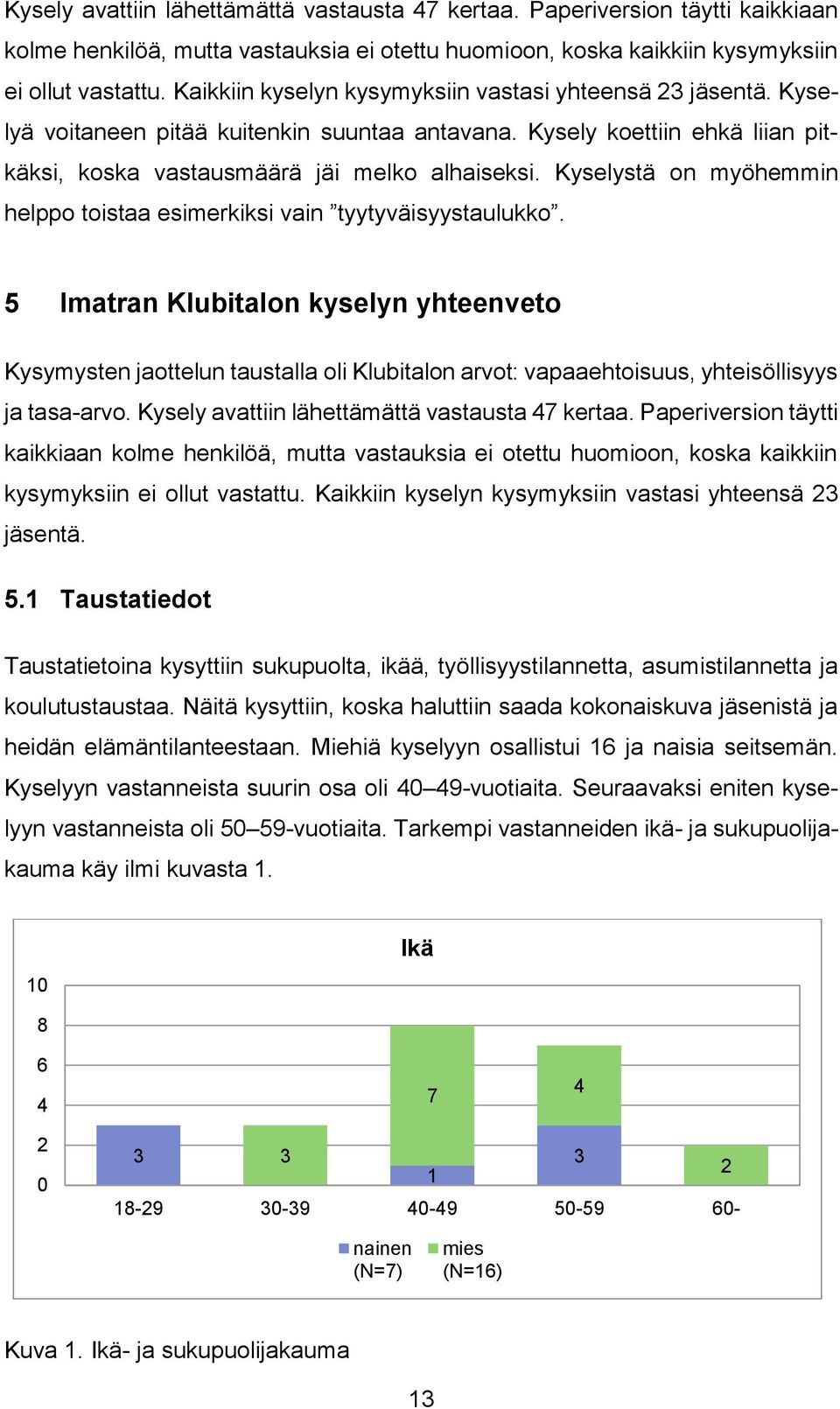 Kyselystä on myöhemmin helppo toistaa esimerkiksi vain tyytyväisyystaulukko.