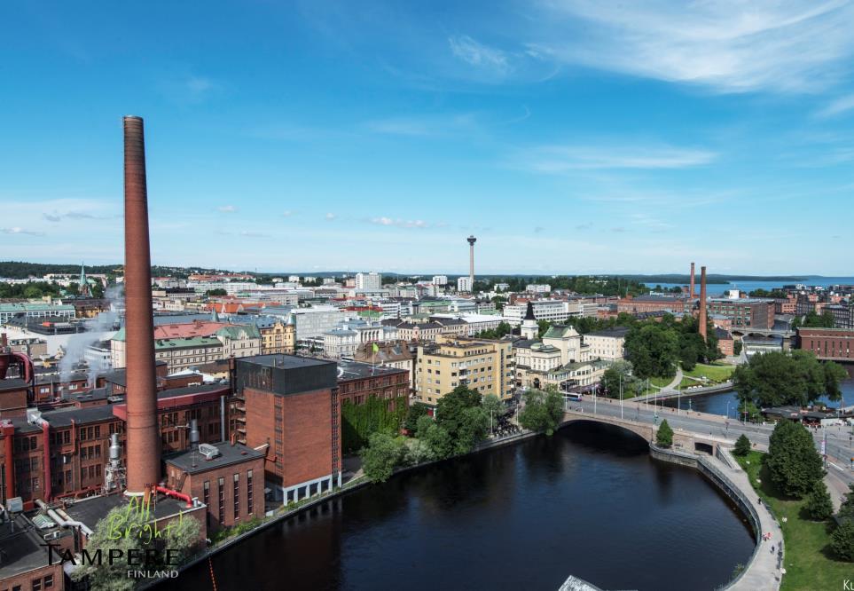 Tampereen kaukojäähdytys Perustuu suurelta osin järvijäähdytykseen Koneellinen