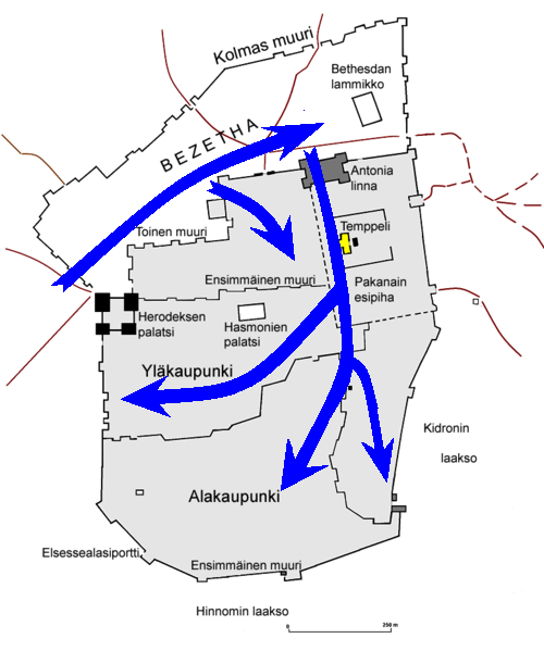 Jerusalemin tuho Luuk. 19: 41-44 Luuk.