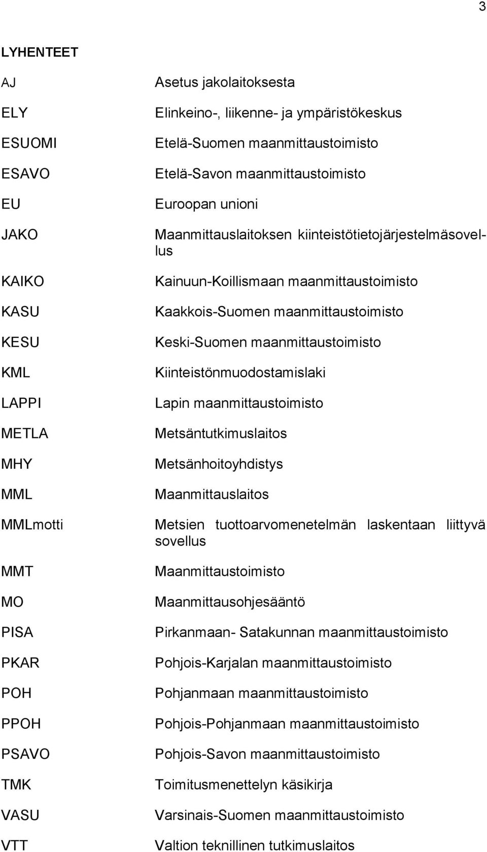 maanmittaustoimisto Keski-Suomen maanmittaustoimisto Kiinteistönmuodostamislaki Lapin maanmittaustoimisto Metsäntutkimuslaitos Metsänhoitoyhdistys Maanmittauslaitos Metsien tuottoarvomenetelmän