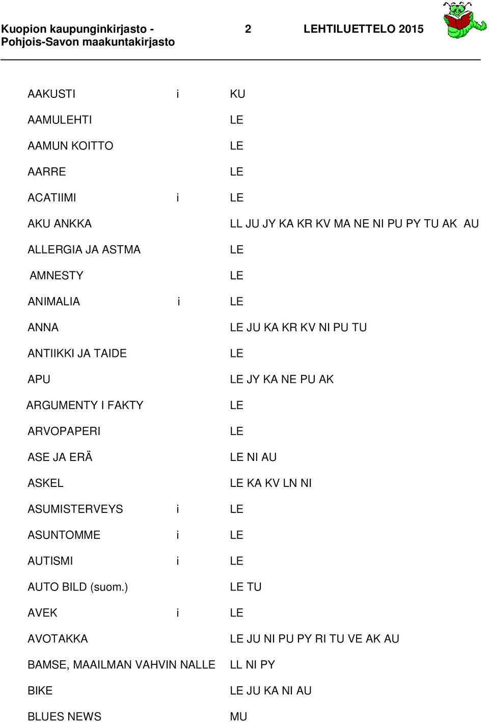 ARVOPAPERI ASE JA ERÄ ASKEL JU KA KR KV NI PU TU JY KA NE PU AK NI AU KA KV LN NI ASUMISTERVEYS i ASUNTOMME i AUTISMI