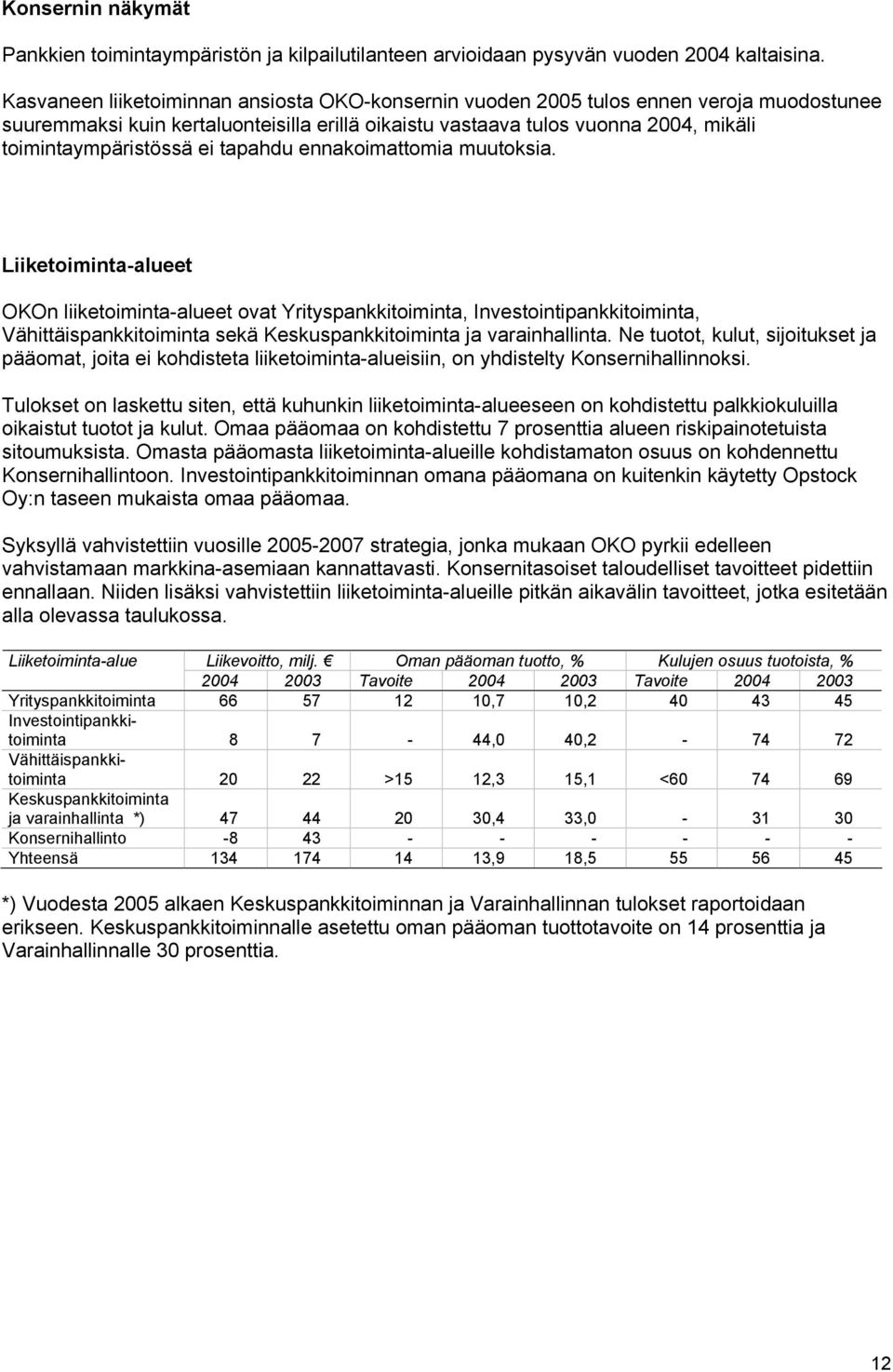 ei tapahdu ennakoimattomia muutoksia.