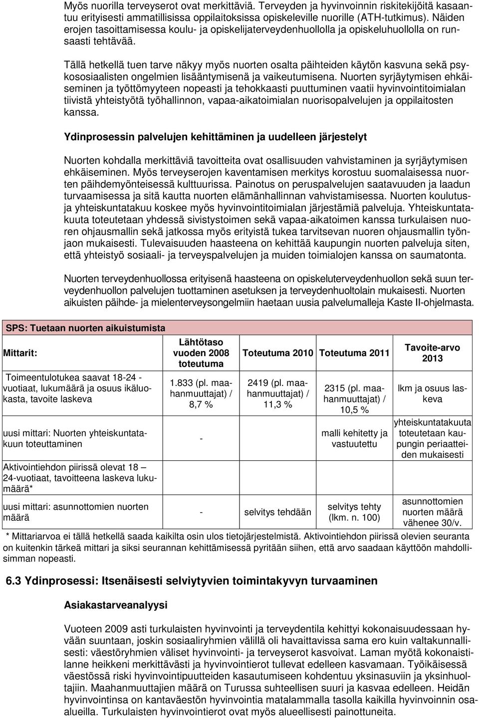 Tällä hetkellä tuen tarve näkyy myös nuorten osalta päihteiden käytön kasvuna sekä psykososiaalisten ongelmien lisääntymisenä ja vaikeutumisena.