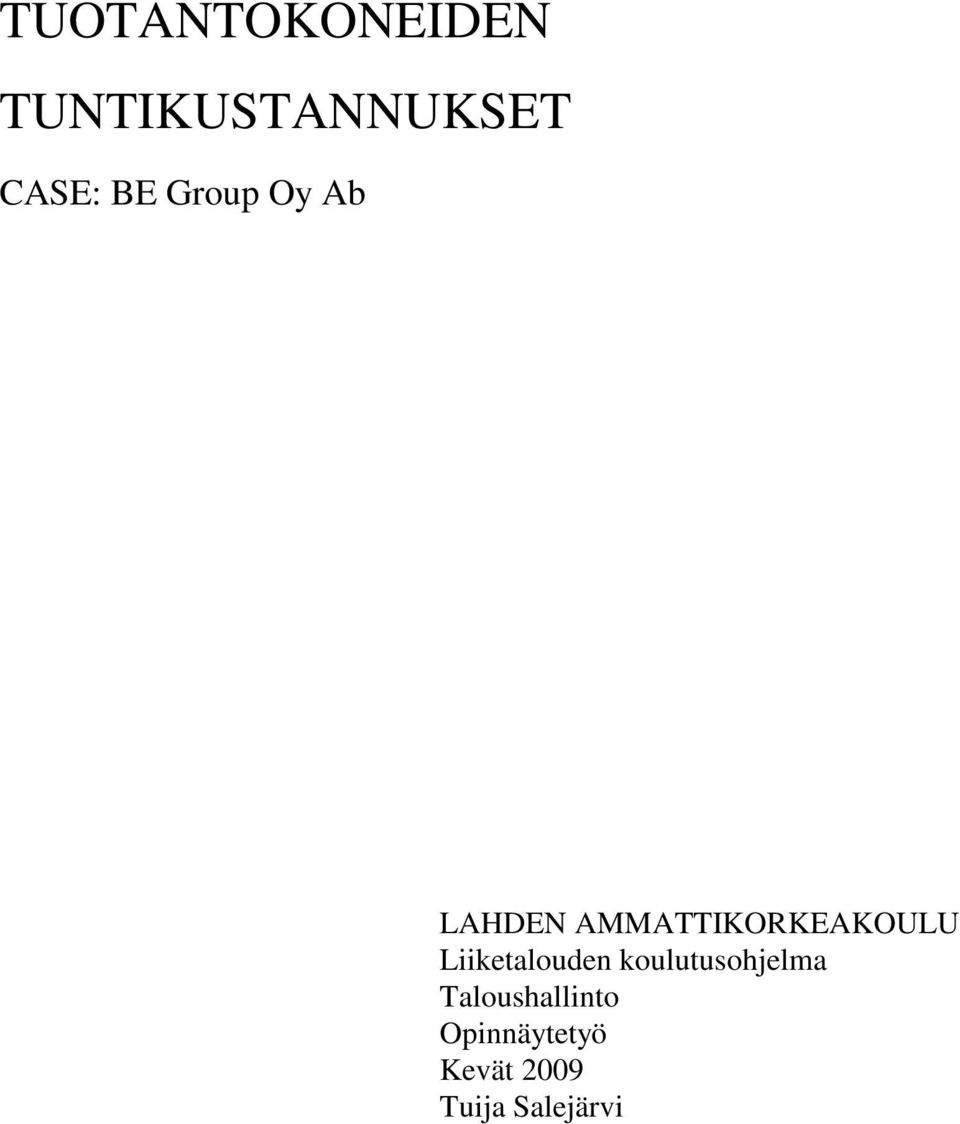 Liiketalouden koulutusohjelma