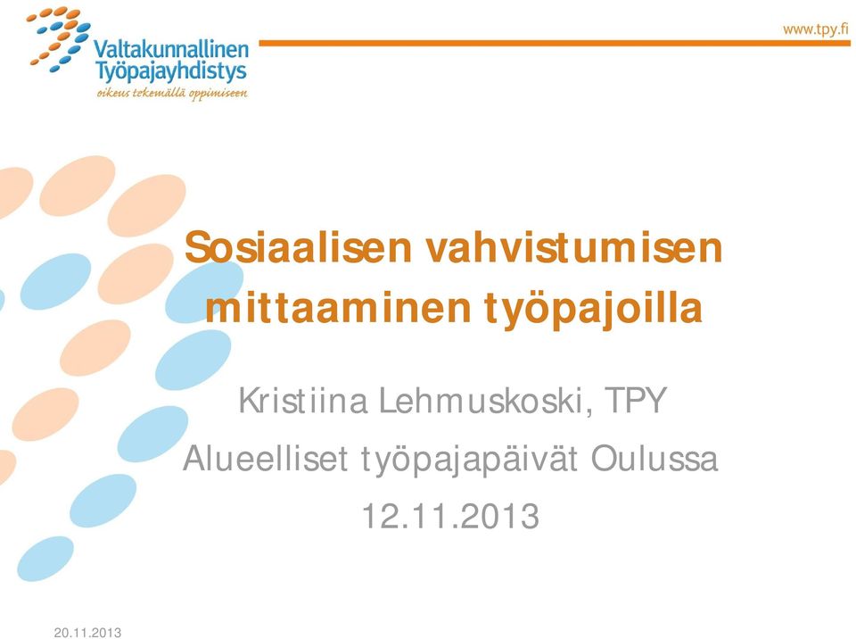 Kristiina Lehmuskoski, TPY