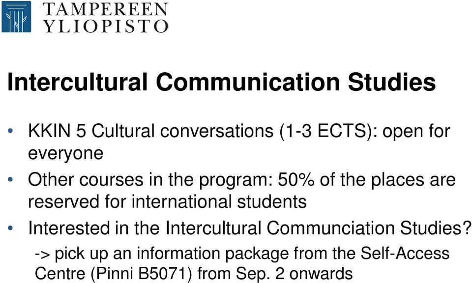 international students Interested in the Intercultural Communciation Studies?