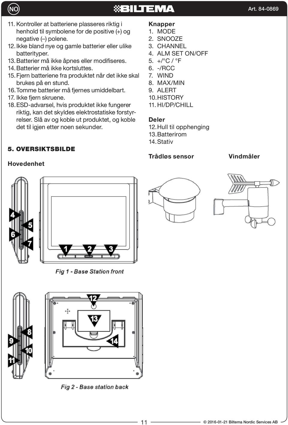 Ikke fjern skruene. 18. ESD-advarsel, hvis produktet ikke fungerer riktig, kan det skyldes elektrostatiske forstyrrelser. Slå av og koble ut produktet, og koble det til igjen etter noen sekunder. 5.