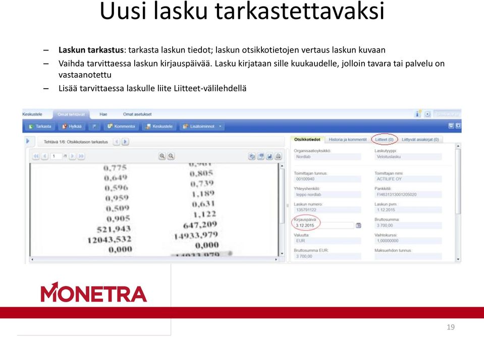 kirjauspäivää.