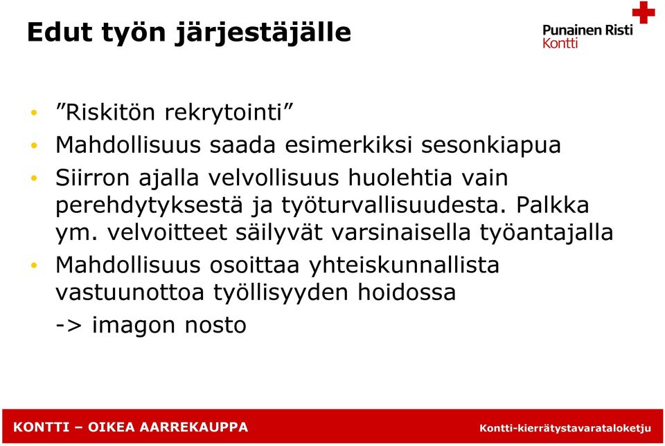 työturvallisuudesta. Palkka ym.