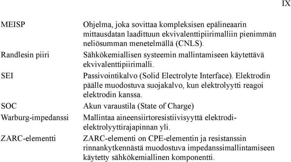 Elektrodin päälle muodostuva suojakalvo, kun elektrolyytti reagoi elektrodin kanssa.