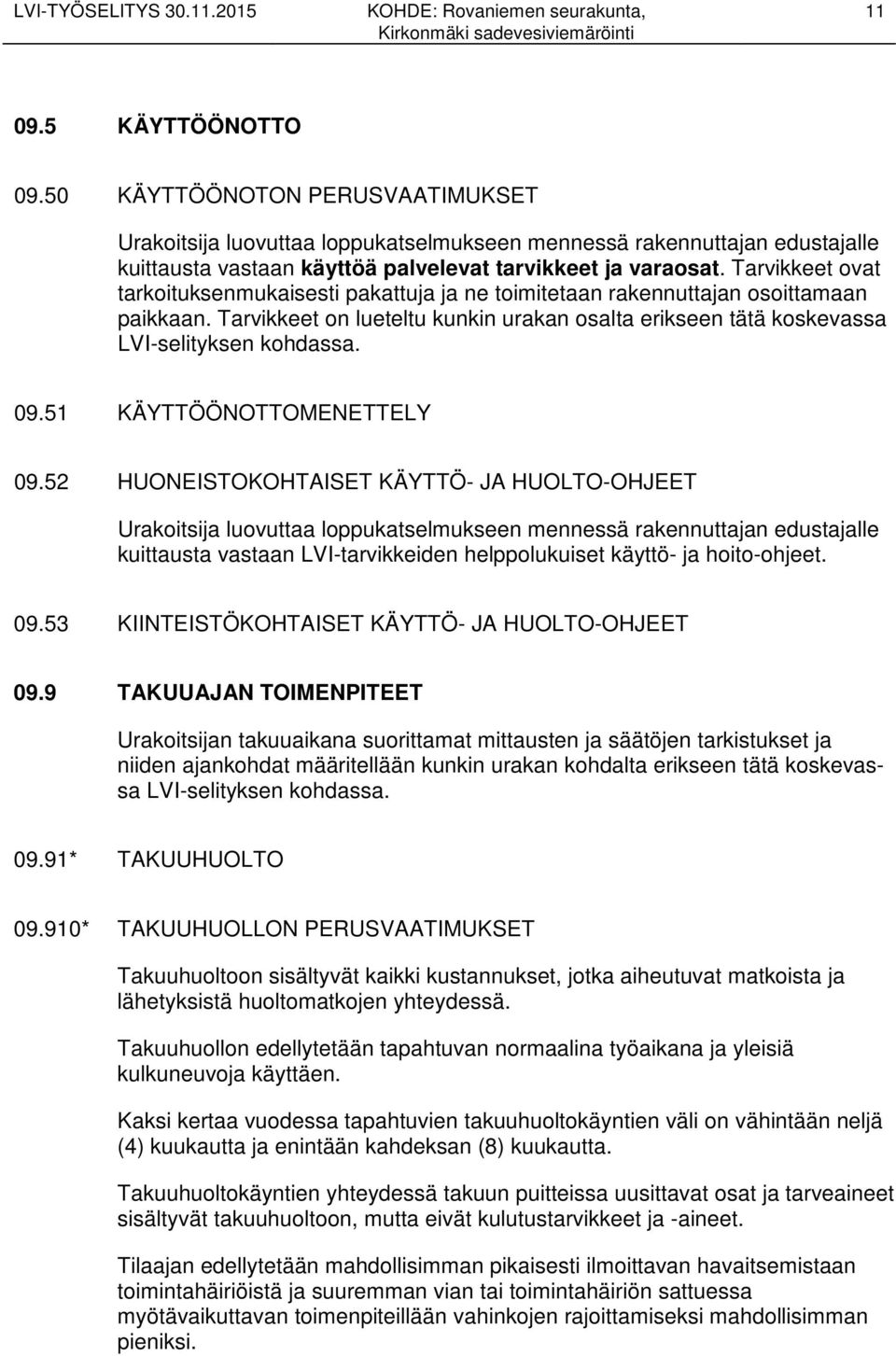 51 KÄYTTÖÖNOTTOMENETTELY 09.