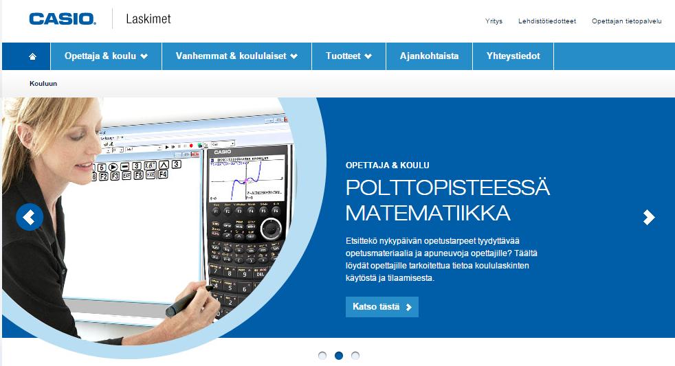 Usean vuoden yo-kokeiden ratkaisut sekä lyhyeen että pitkään matematiikkaan löytyvät Casion suomenkielisiltä tukisivuilta linkistä http://www.casio-laskimet.