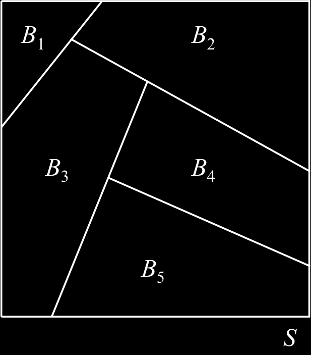 Kokonaistodennäköisyyden kaava Perusjoukon S ositus on kokoelma toisensa poissulkevia tapahtumia B 1,..., B n, joiden yhdiste on S.