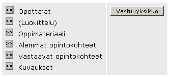 5 Näitä tietoja pystyy muuttamaan vain WinOodissa Tässä pystyy muuttamaan opintokohteen näkymistä julkisesti. Tässä näkyy myös tieto siitä kuka on viimeksi muokannut opintokohteen tietoja.