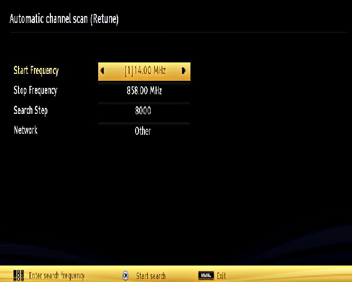 You can activate Store mode option by using or button.