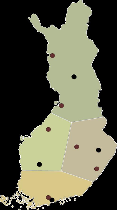 1.2014 549, joista tutkijoita noin 300 Kolari 1964 Muhos/Oulu 1969/ 2012 Kannus 1985