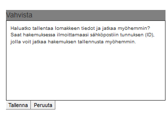 Jos et pääse siirtymään seuraavalle sivulle Et pääse siirtymään seuraavalle sivulle, jos jokin sivun kentistä on täytetty väärässä muodossa tai pakollinen kenttä on jätetty täyttämättä.