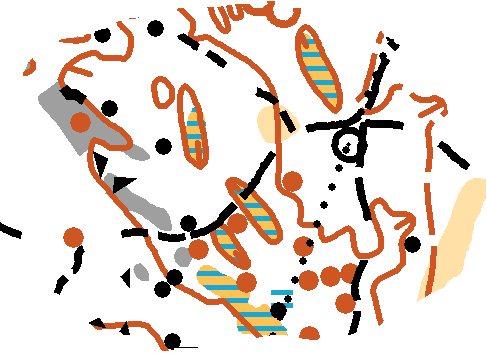 Epätietoisuusellipsi Epätietoisuuden alue voidaan kuvata ellipsinä, jossa oletat kartalla sijaitsevasi Ellipsin akselit