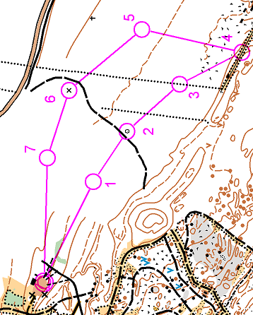 Suunnistustaitotesti 3 x 1,0-1,3 km viuhkat Suuntasuunnistuksessa tavoitteena leimata rasti rastiympyrän keskustassa