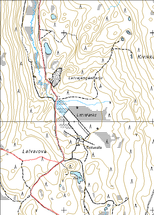 280 Kohdetyyppi: 9 Valmistuspaikat/työpaikat Copyright: Metsähallitus 2008